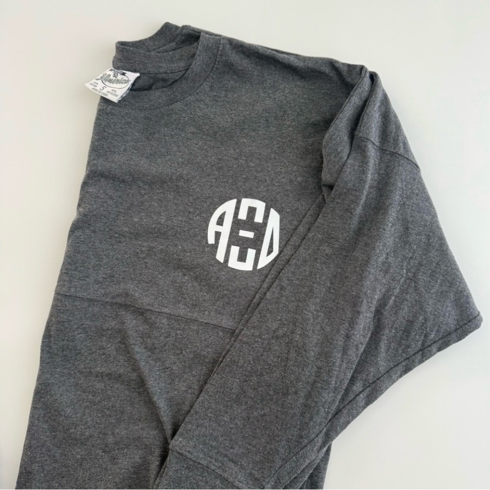 Alpha Xi Delta Long Sleeve T-Shirt Grey - Small